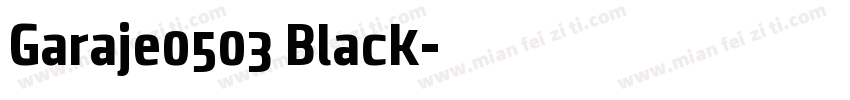 Garaje0503 Black字体转换